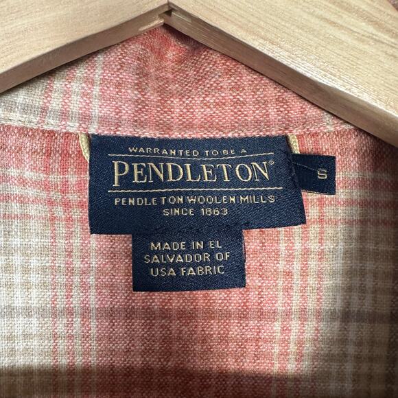 Pendleton Womens 100% Virgin Wool Plaid Overshirt Tunic Shacket Size Small - Picture 4 of 14